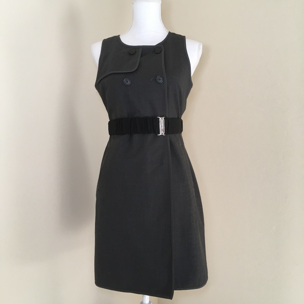 J. Crew Wool Trench Career Lined Dress Size 6